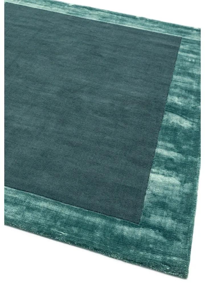 Ръчно изработен килим със смес от вълна петролен 160x230 cm Ascot – Asiatic Carpets