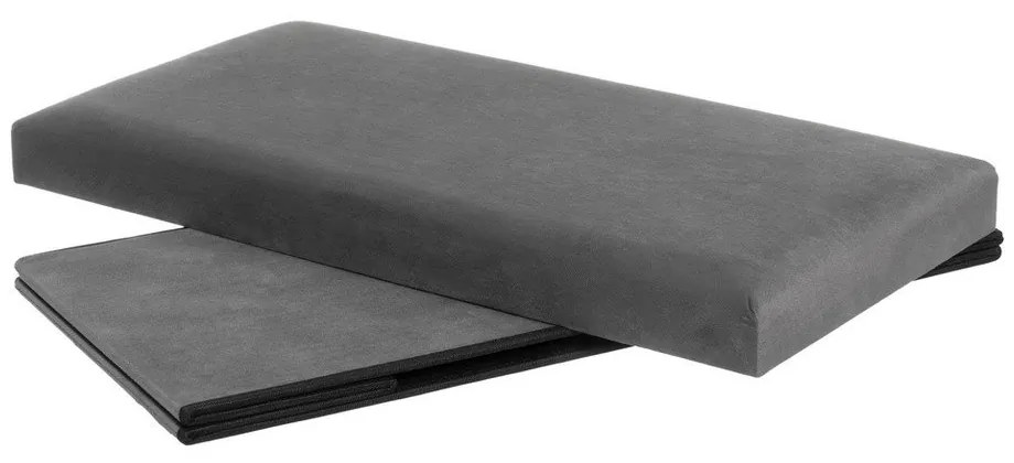 Тъмносива кадифена табуретка Estela – Casa Selección