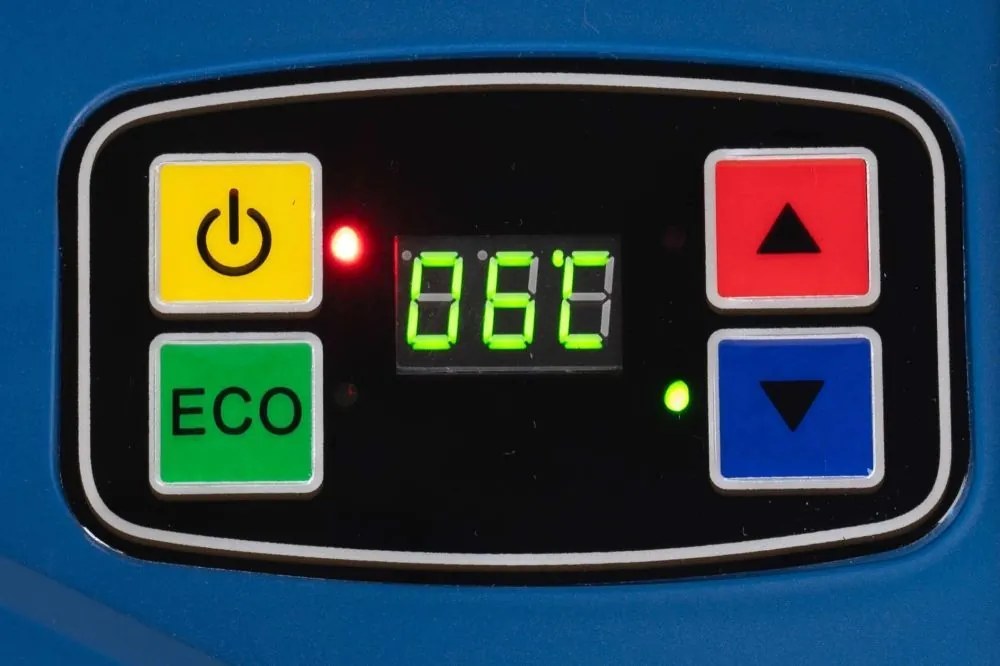 Преносим туристически USB хладилник 29 L, син, с дисплей