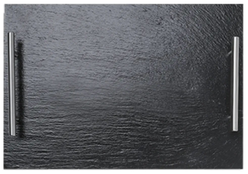 Horecano - Каменна плоча за сервиране с дръжки правоъгълна 35x25xh0,5см (SL-TR-RE-SS-LS-3525)