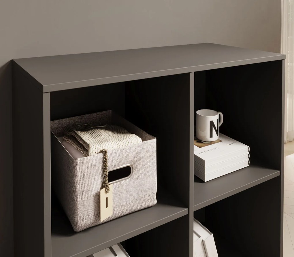 Стелаж Leoce I-Черен