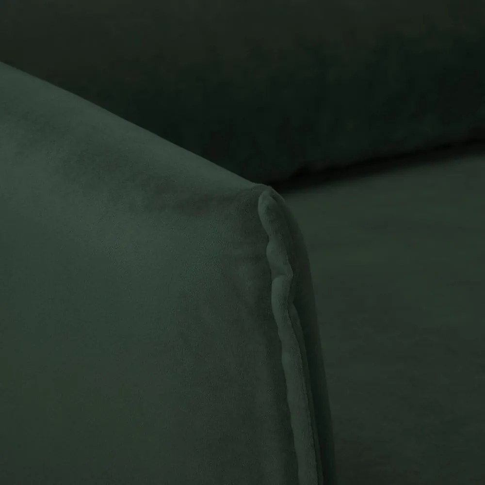 Тъмнозелено кадифено кресло Juli – Ropez