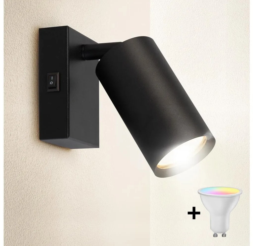 Brilagi - LED димируемо стенно точково осветително тяло SELE 1xGU10/6,5W/230V черно