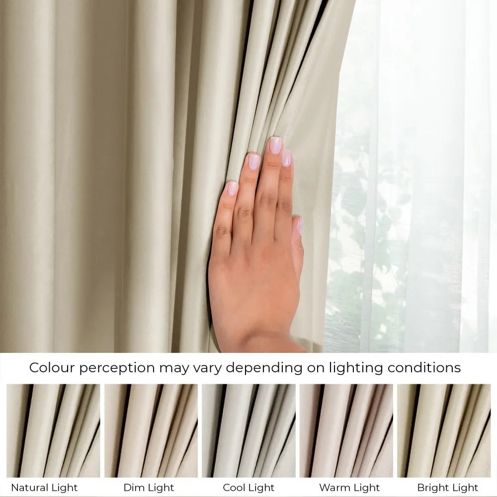 Кафяво/бежово dimout перде 140x245 cm Pleat – Restilo