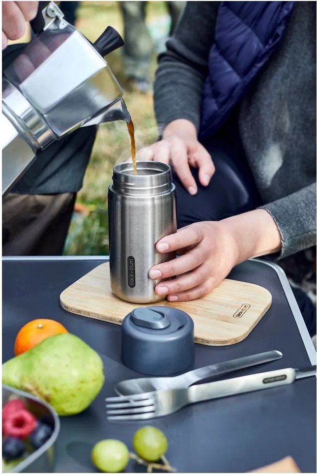 Термочаша от неръждаема стомана в сребрист цвят 340 ml – Black + Blum