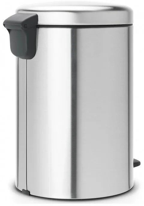 Кош за боклук с педал Brabantia NewIcon 649046, 20 л, Плавно затваряне, Противоплъзгаща основа, Устойчив на пръстови отпечатъци, Инокс/Мат