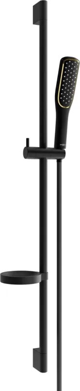 Mexen DS49 подвижен черен душ комплект - 785494583-75