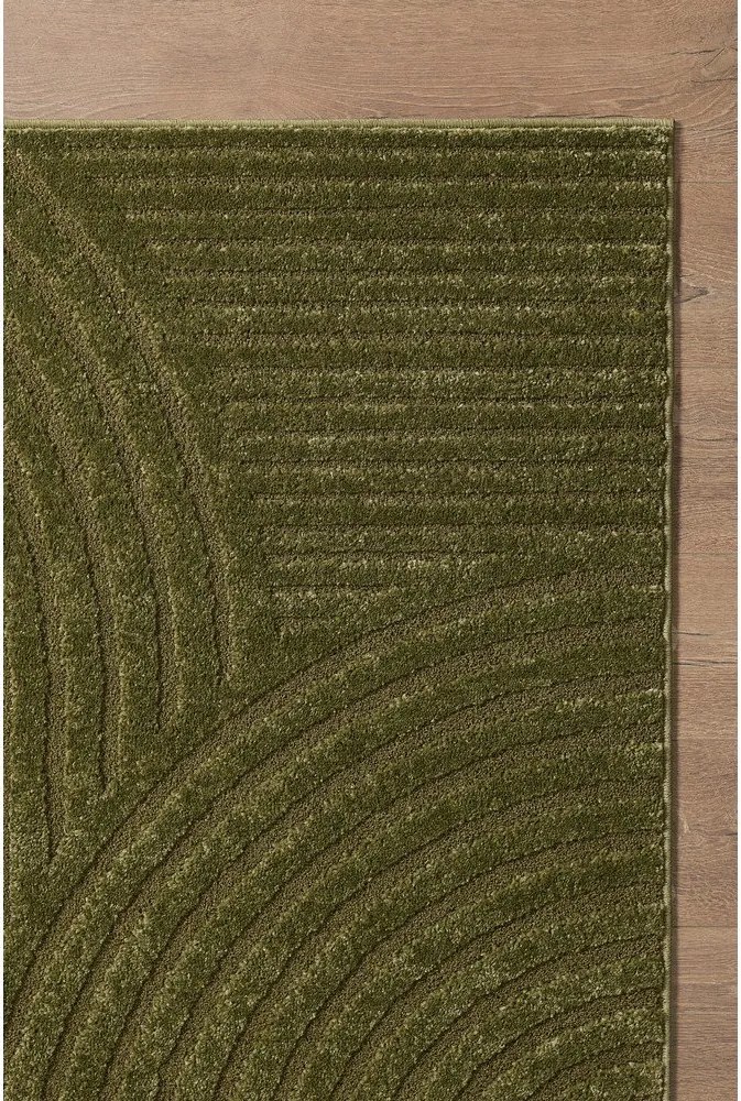 Тъмнозелен килим 160x230 cm Whirl – ESTE