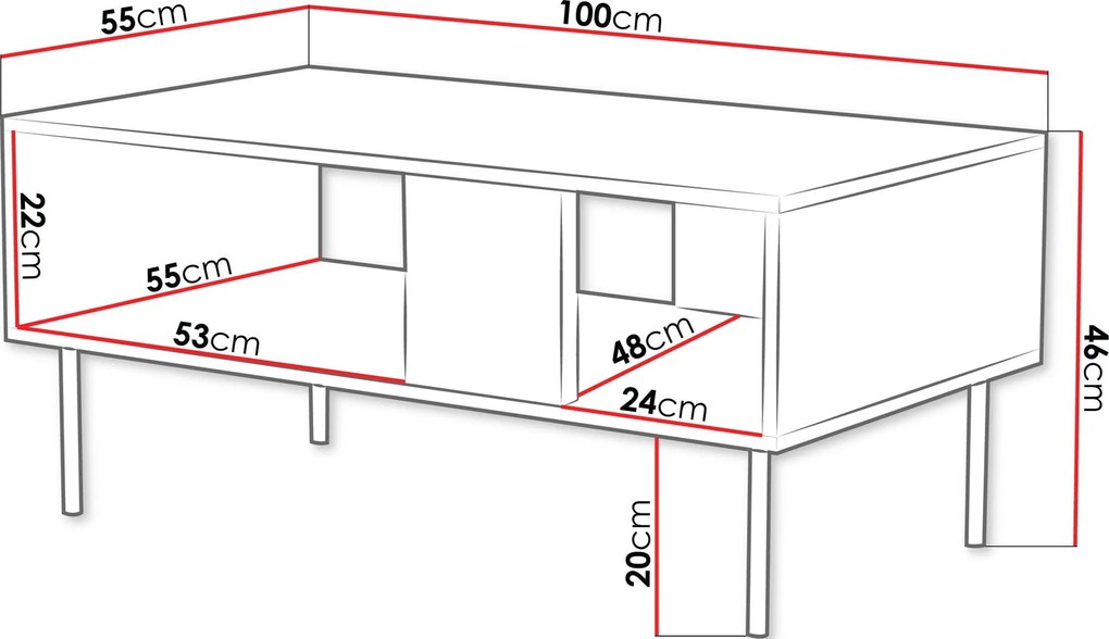 Масичка за кафе Lucca-Leuko