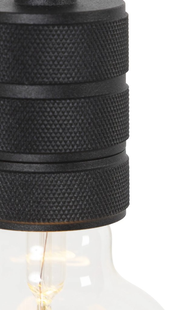 Дизайнерски висящ аплик черен с щепсел - Cavalux