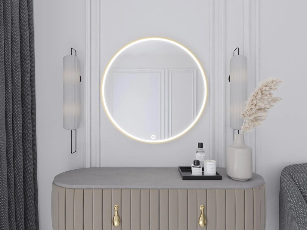 Огледало Bine L LED-Диаметър: 60 cm