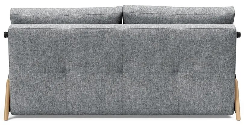 Сив разтегателен диван Wood Twist Granite, 96 x 167 cm Cubed - Innovation