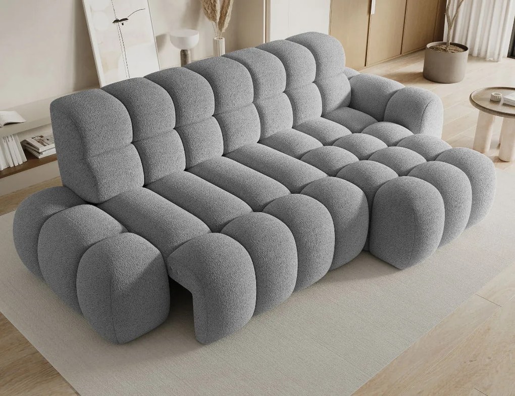 Ъглов диван Нерида-сив-десен