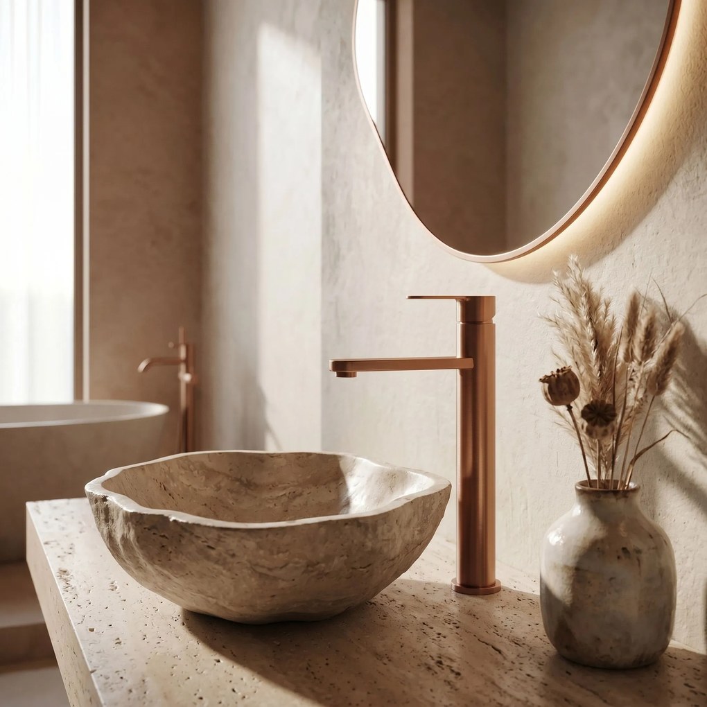 Смесител за баня Rea Arcos Brush Copper