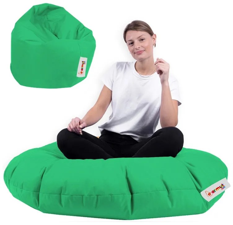 Градински пуф Iyzi 100 Cushion Pouf, цвят Шамфъстък Зелен
