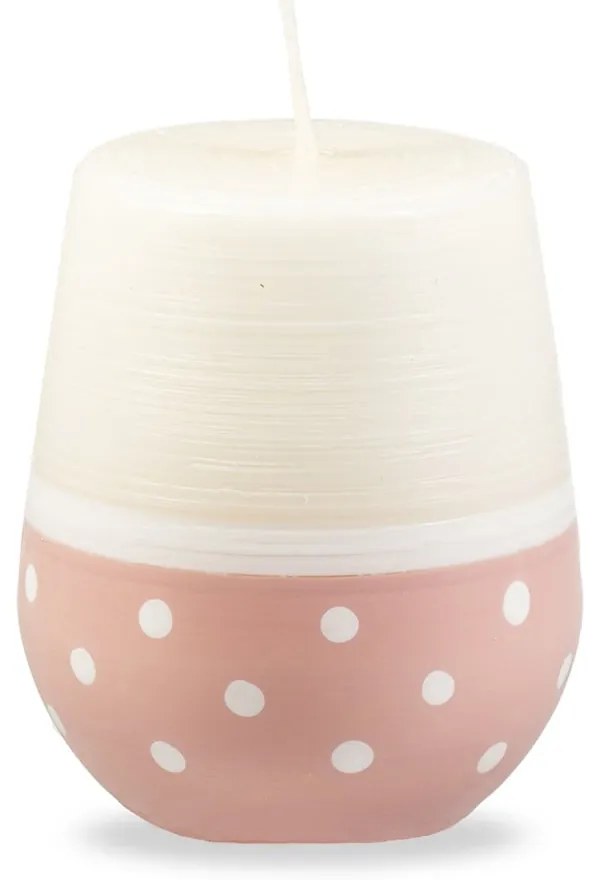 Бяло-розова свещ , време на горене 32 ч. Sweetness - Unipar