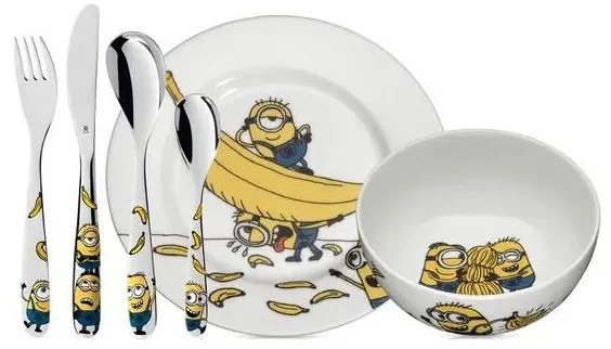 WMF - Детски комплект за хранене MIMONI, 6 части