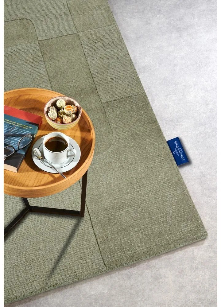 Зелен ръчно изработен вълнен килим 190x280 cm Charlotte – Villeroy&amp;Boch