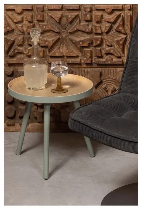 Странична зелена масичка WOOOD Sasha