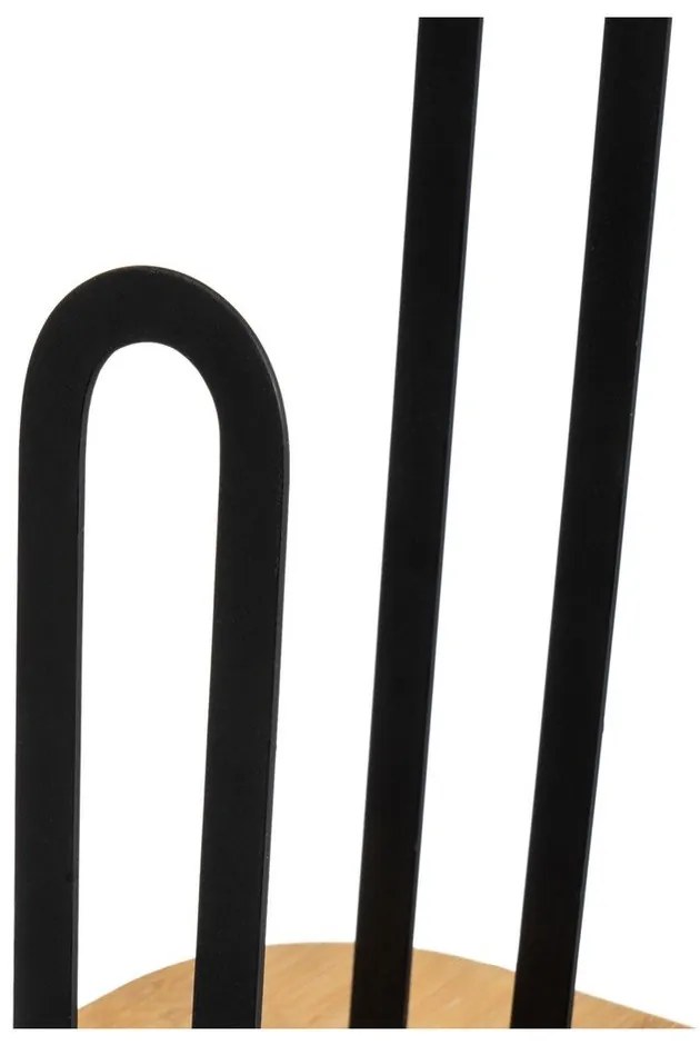 Метална стойка за кухненска хартия в черен и естествен цвят – Casa Selección