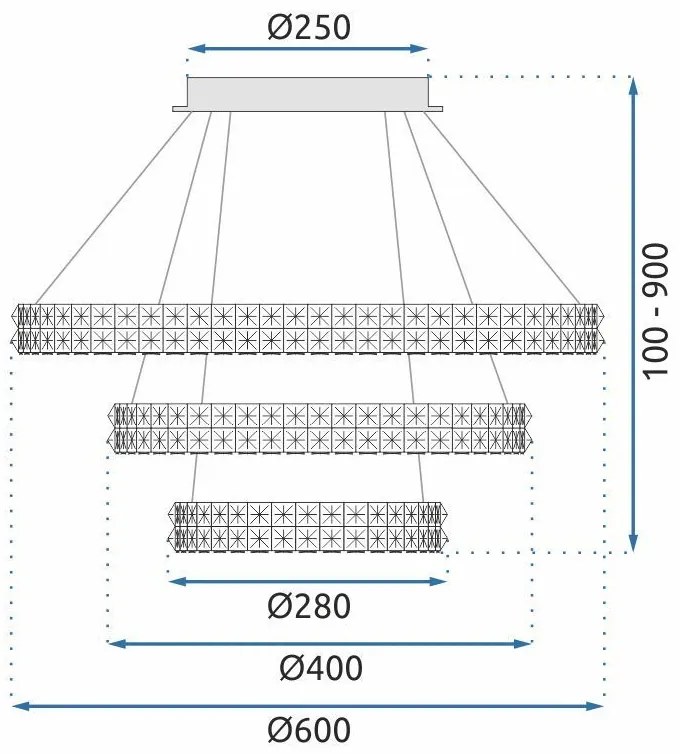 Лампа LED MS008-CP CHROME