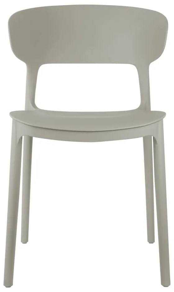 Сив пластмасов трапезен стол Fain – Leitmotiv