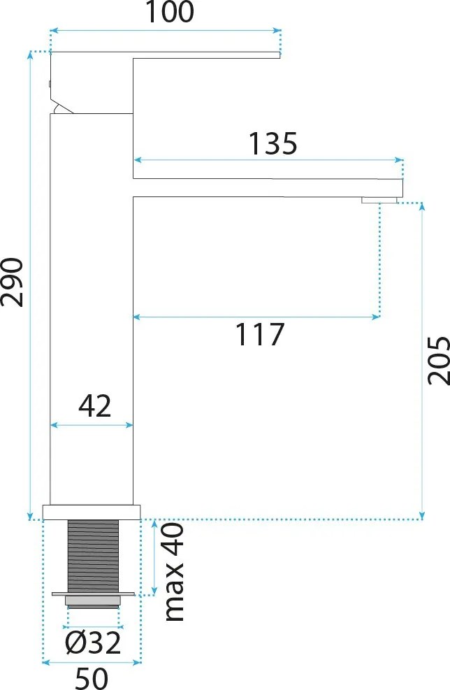 Смесител за баня Rea Arcos Titan
