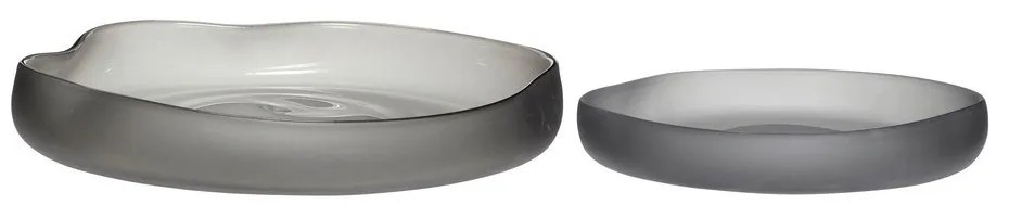 Сиви стъклени комплект купи 2 бр. ø 30 cm Bow – Hübsch
