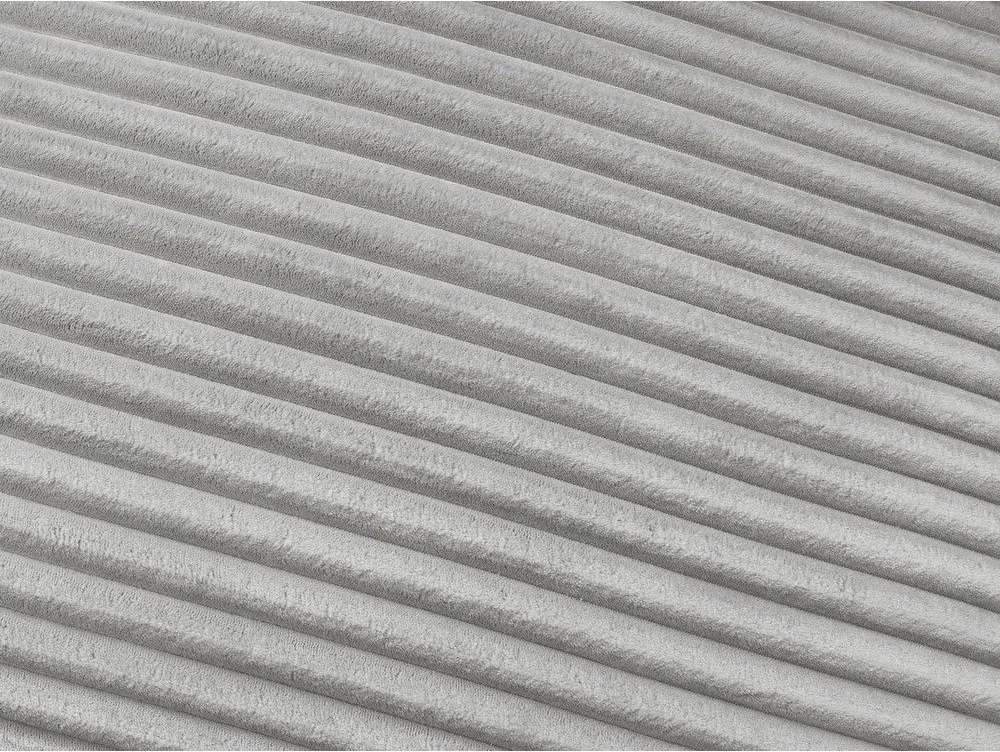 Светлосив диван за ежедневно спане/сгъваем от рипсено кадифе 220 cm Hugo – Bobochic Paris