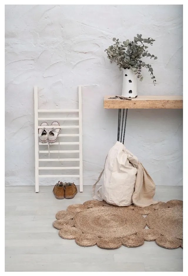 Кремавобяла стълба за обувки Little Nice Things S White, височина 90 cm Zapatero - Really Nice Things