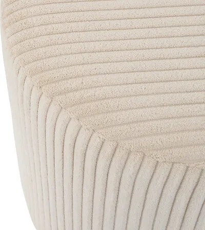 Пуф atmosphera Sylia, Рипсено кадифе, Ø38 cm - Тъмносин