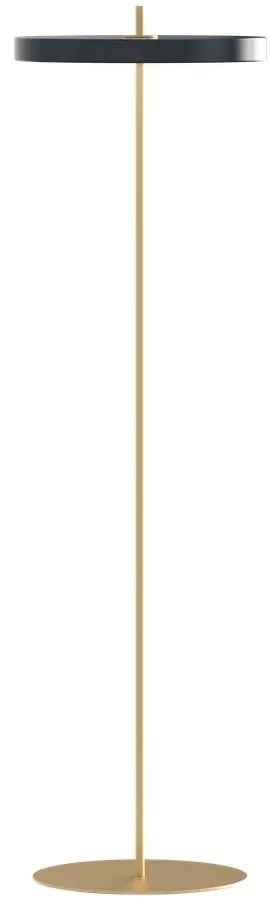 Антрацит LED затъмняваща се подова лампа с метален абажур (височина 151 cm) Asteria Floor – UMAGE