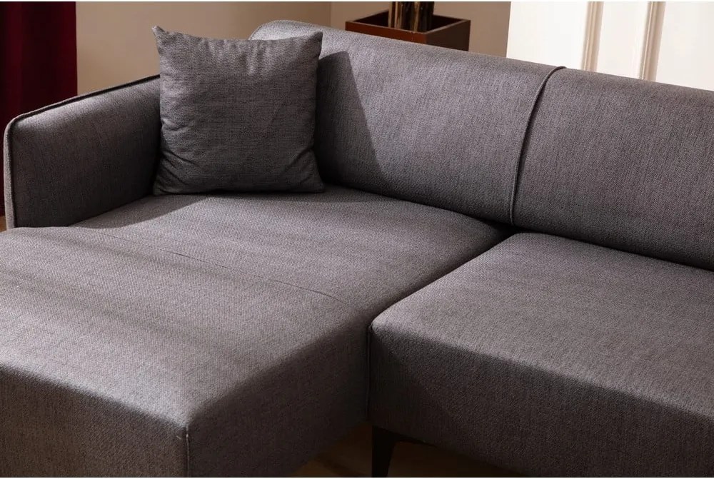 Тъмно сив ъглов диван , ляв ъгъл Belissimo – Balcab Home