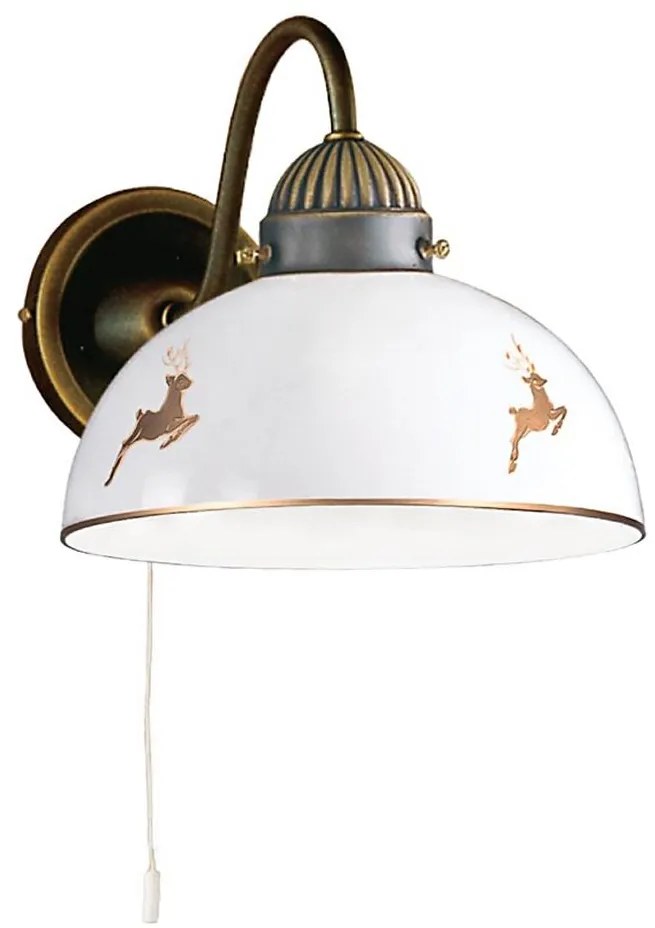 Kolarz 731.61.150 - Настенна лампа NONNA 1xE27/75W/230V jeleni розово злато