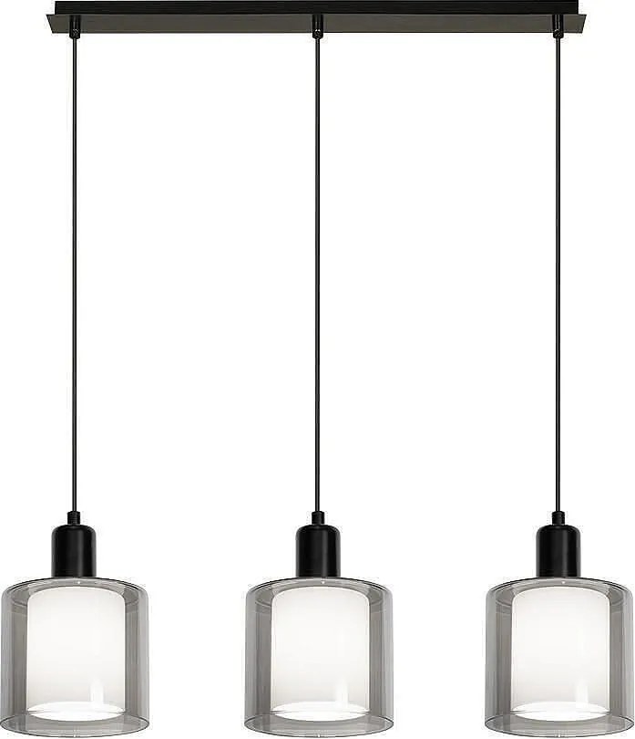 Пендел НИРА 2, черен/сив, 3xE27