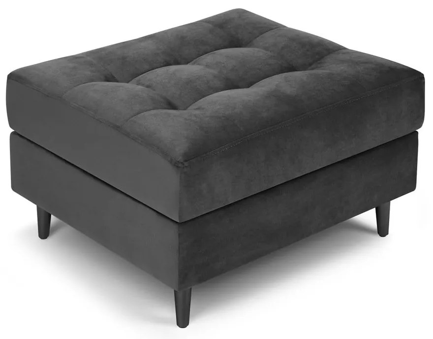 Тъмно сиво кадифе Santo - Milo Casa