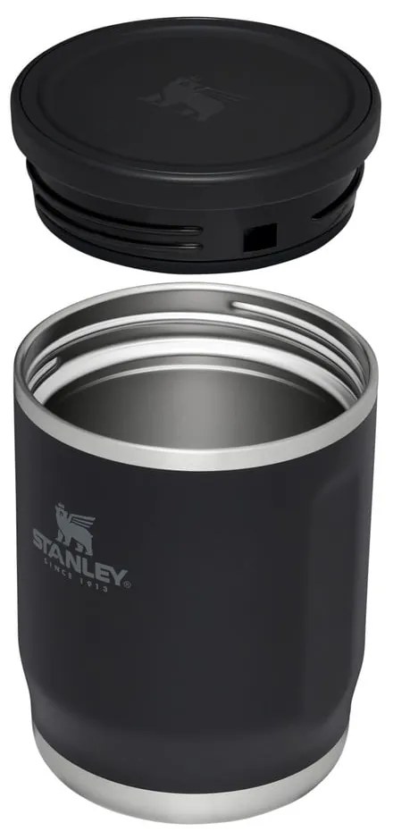 Черен термос за храна от неръждаема стомана 530 ml Adventure To-Go Black – Stanley