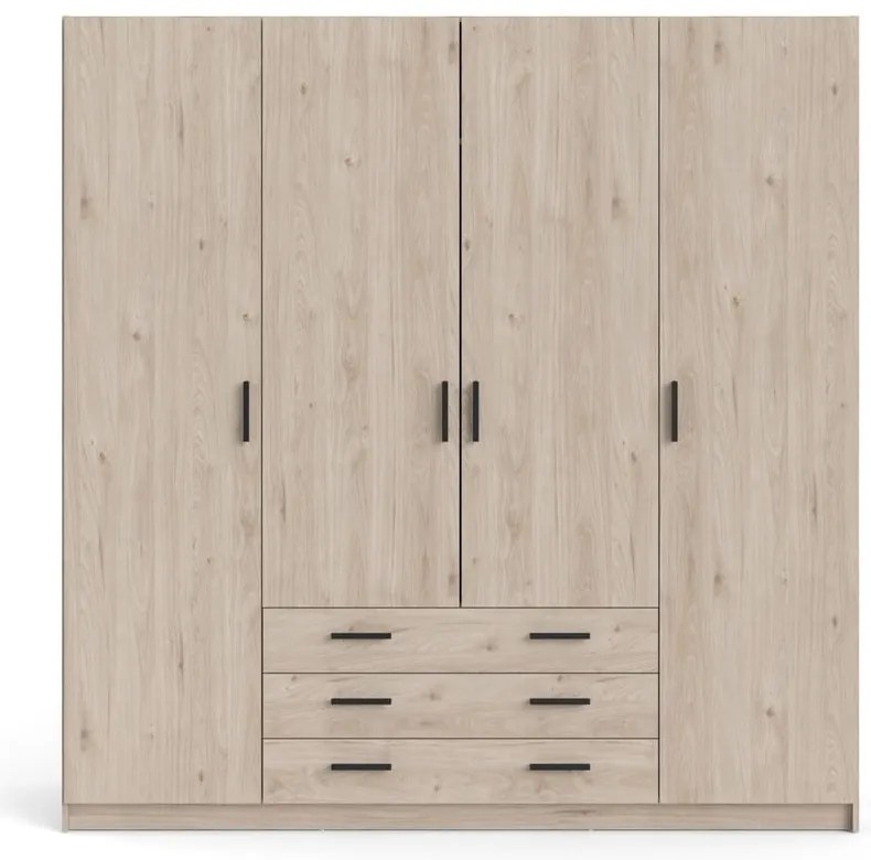 Гардероб от декор от дъб естествен 196x200 cm Sprint – Tvilum