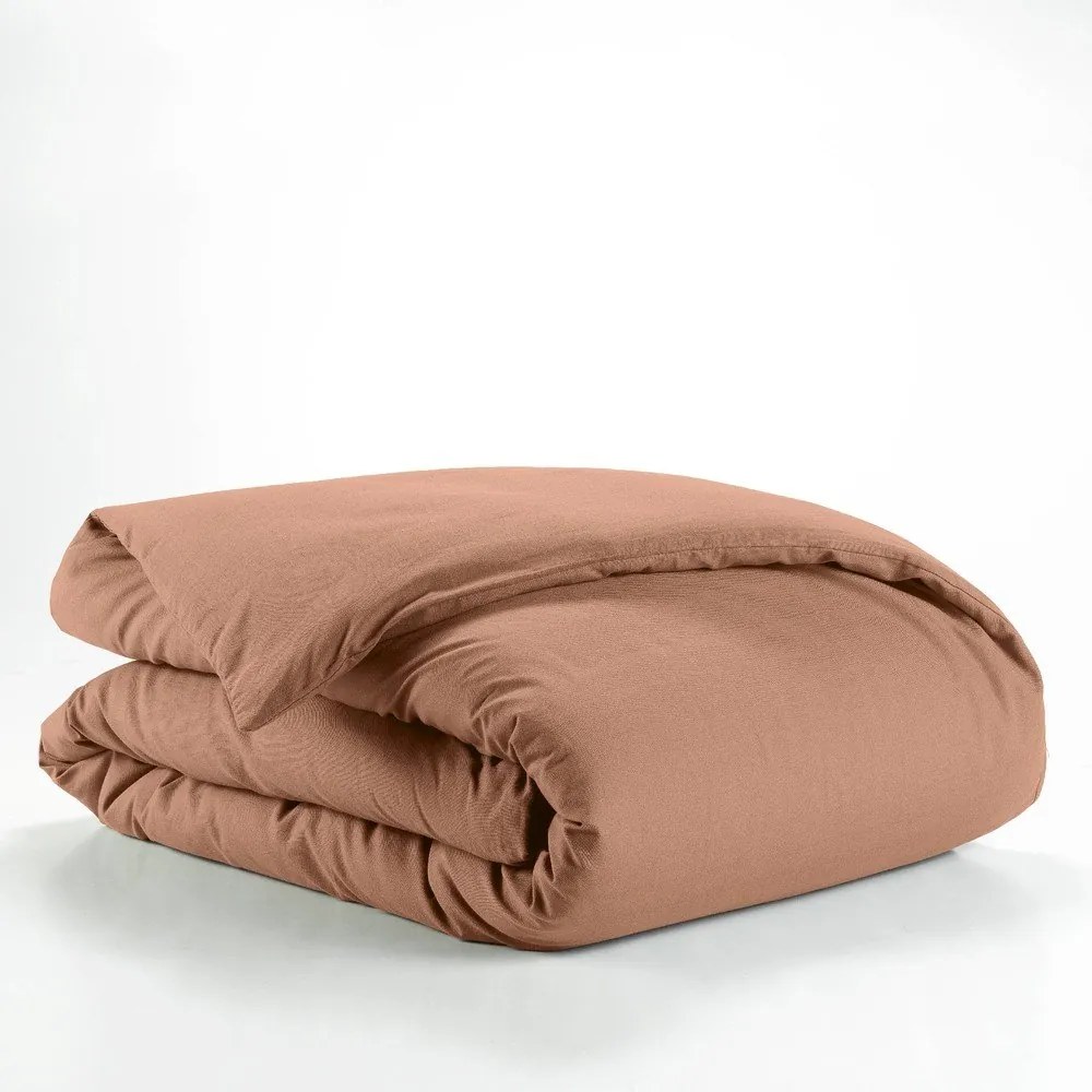 Единична памучна олекотена завивка в цвят сьомга 140x200 cm Lina – douceur d'intérieur