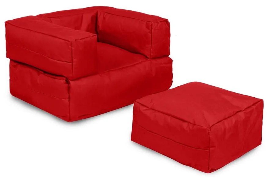 Червен детски фотьойл Nier - Floriane Garden