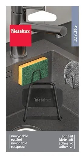 Метална поставка за гъба без пробиване – Metaltex