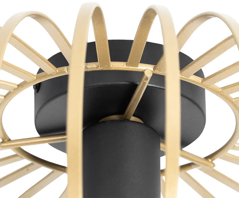 Дизайнерски таванен аплик златен 39 см - Johanna