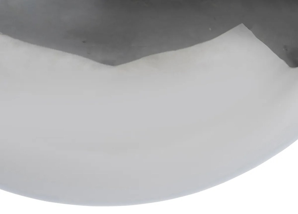 Смарт висяща лампа черна с димно стъкло 30 см вкл. Wifi ST64 - Pallon