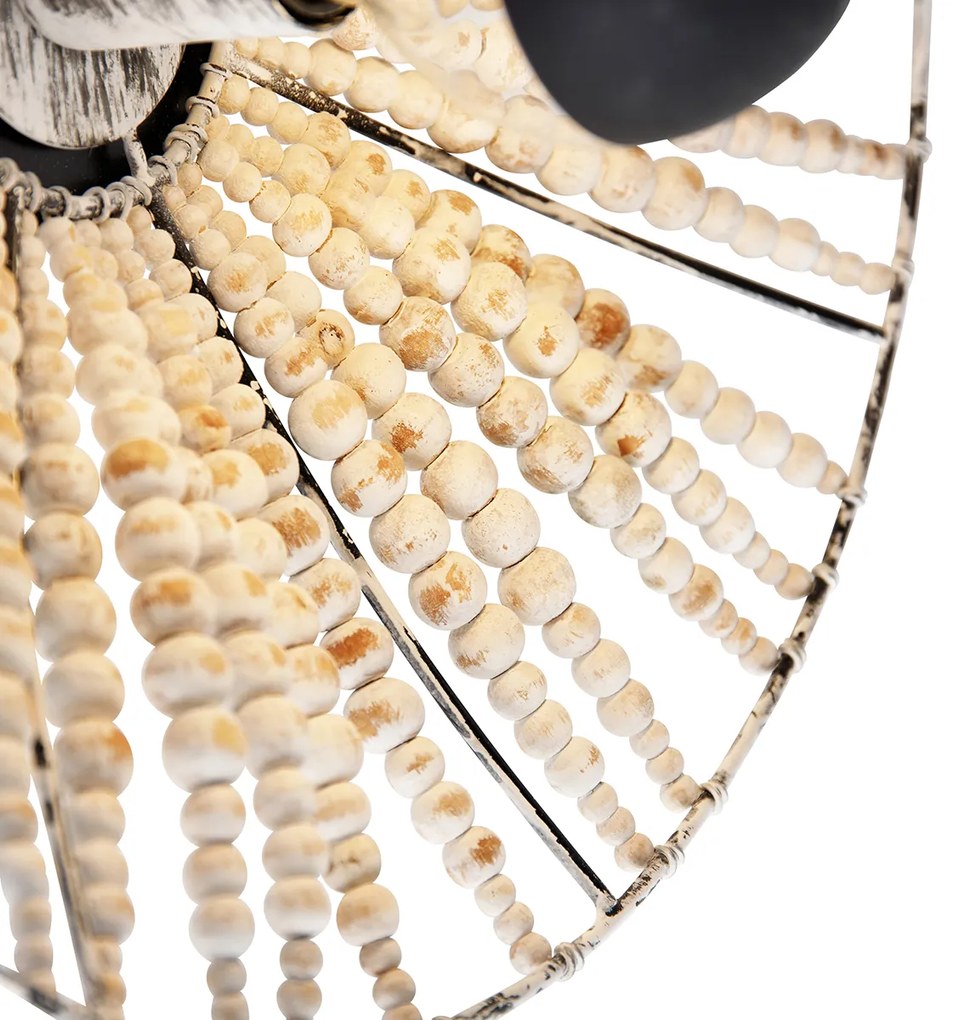 Ориенталски стенен аплик бежов с мъниста - Moti