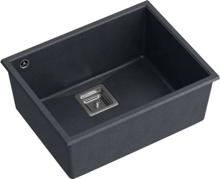 гранитна мивка DAVID 50 Black Metallic