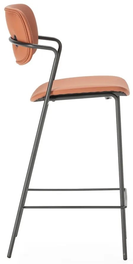 Бар столове в комплект от 2 бр. в тухлен цвят (височина на седалката 68 cm) Maika – Marckeric