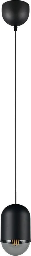 Черно метално висящо осветително тяло ø 11 cm Nara – Reality