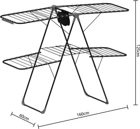 Сушилник за дрехи 5five Mojave Winged, Метал, 31 m