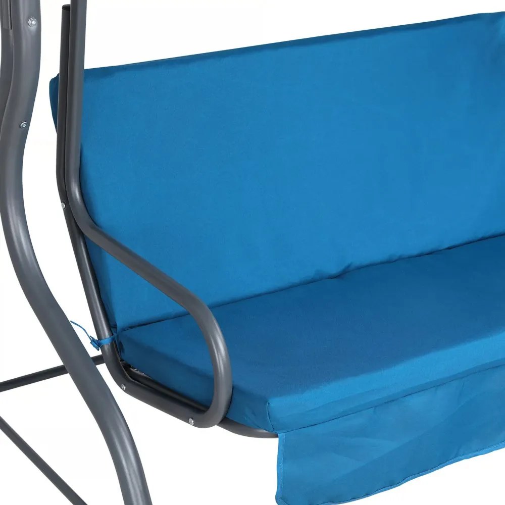Градинска люлка CASARIA® синя, със защитен калъф KINGSLEEVE®