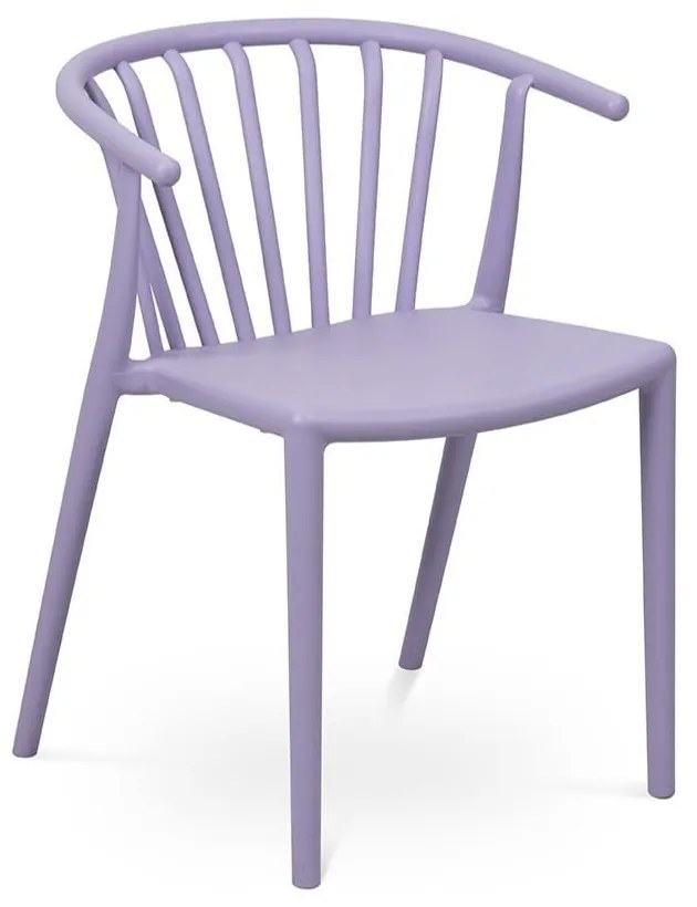 Пластмасов градински стол в цвят лавандула Capri – Bonami Essentials